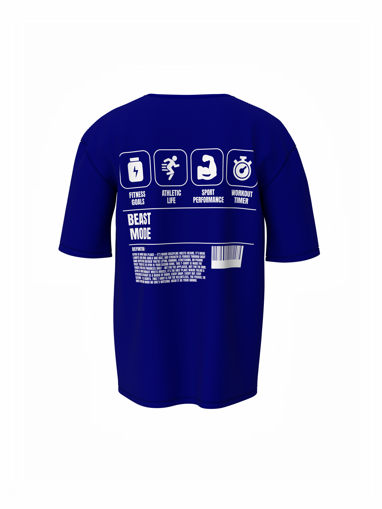Beast Mode Oversized T-Shirt Bold & Comfortable Workout Tee
