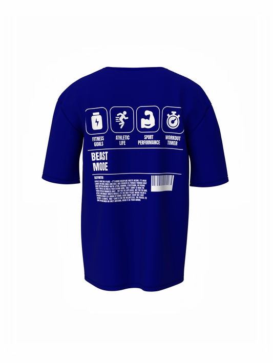 Beast Mode Oversized T-Shirt Bold & Comfortable Workout Tee