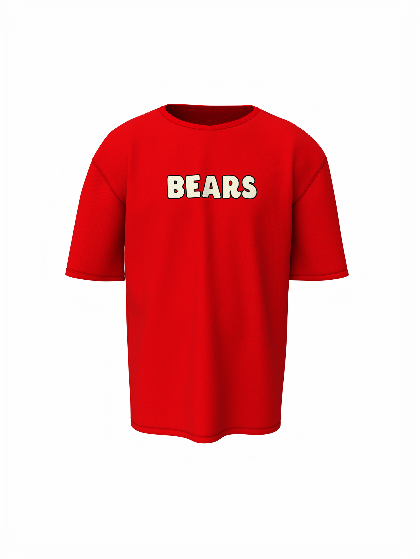 Three Bears Oversized T-Shirt Cute Cartoon Graphic Tee Fits