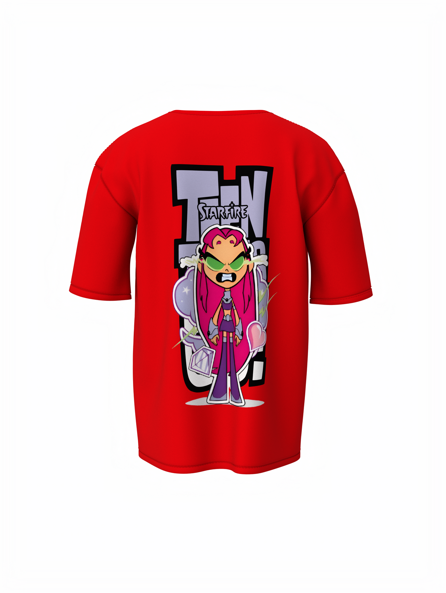 Teen Titans Oversized T-Shirt Cartoon Fans Streetwear Style