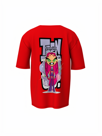 Teen Titans Oversized T-Shirt Cartoon Fans Streetwear Style