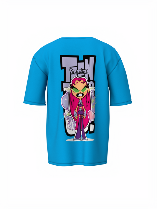 Teen Titans Oversized T-Shirt Cartoon Fans Streetwear Style