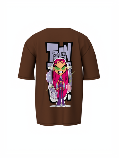 Teen Titans Oversized T-Shirt Cartoon Fans Streetwear Style