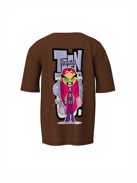 Teen Titans Oversized T-Shirt Cartoon Fans Streetwear Style