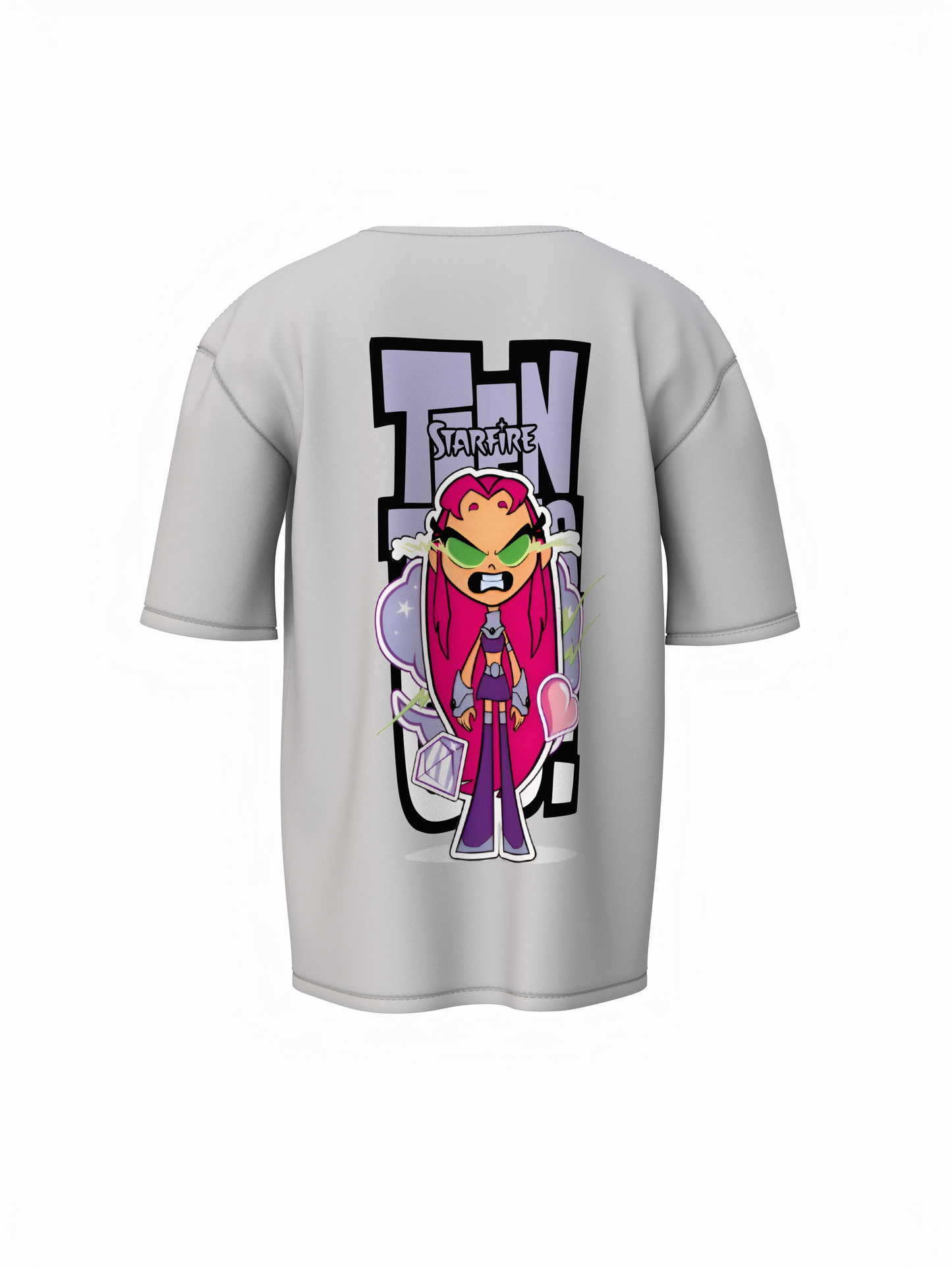 Teen Titans Oversized T-Shirt Cartoon Fans Streetwear Style