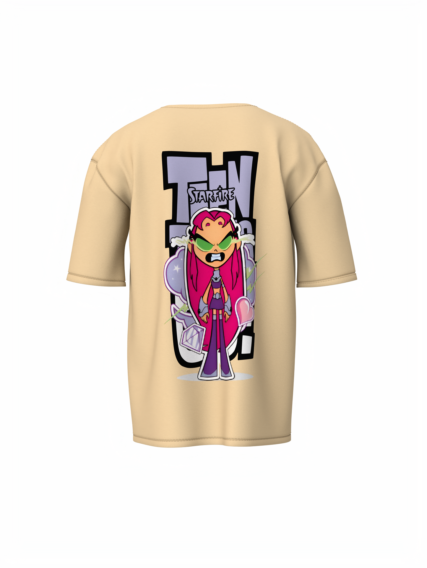 Teen Titans Oversized T-Shirt Cartoon Fans Streetwear Style