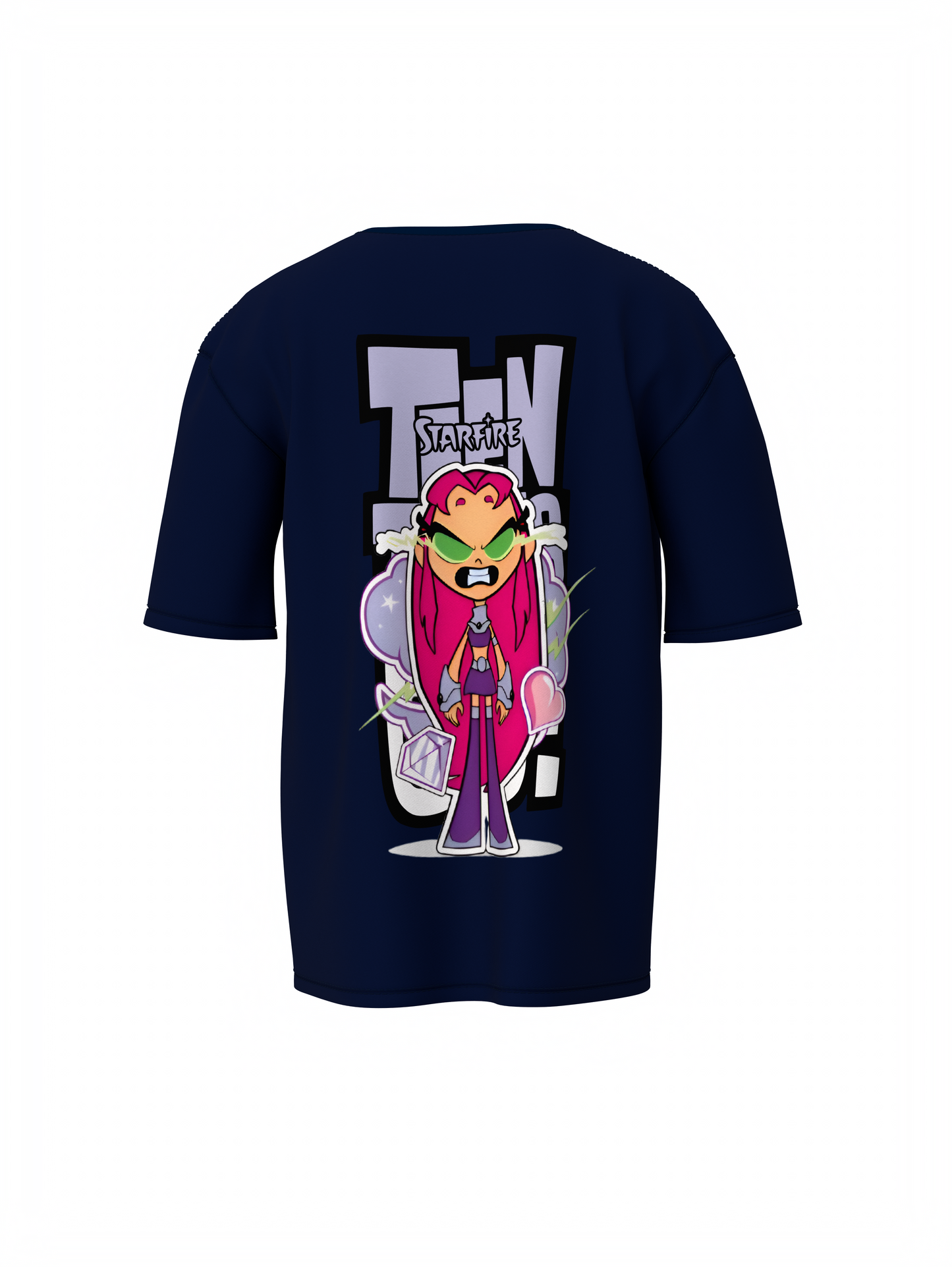 Teen Titans Oversized T-Shirt Cartoon Fans Streetwear Style