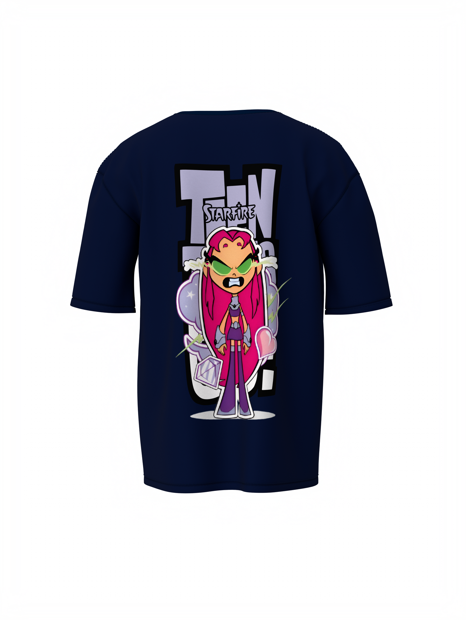 Teen Titans Oversized T-Shirt Cartoon Fans Streetwear Style