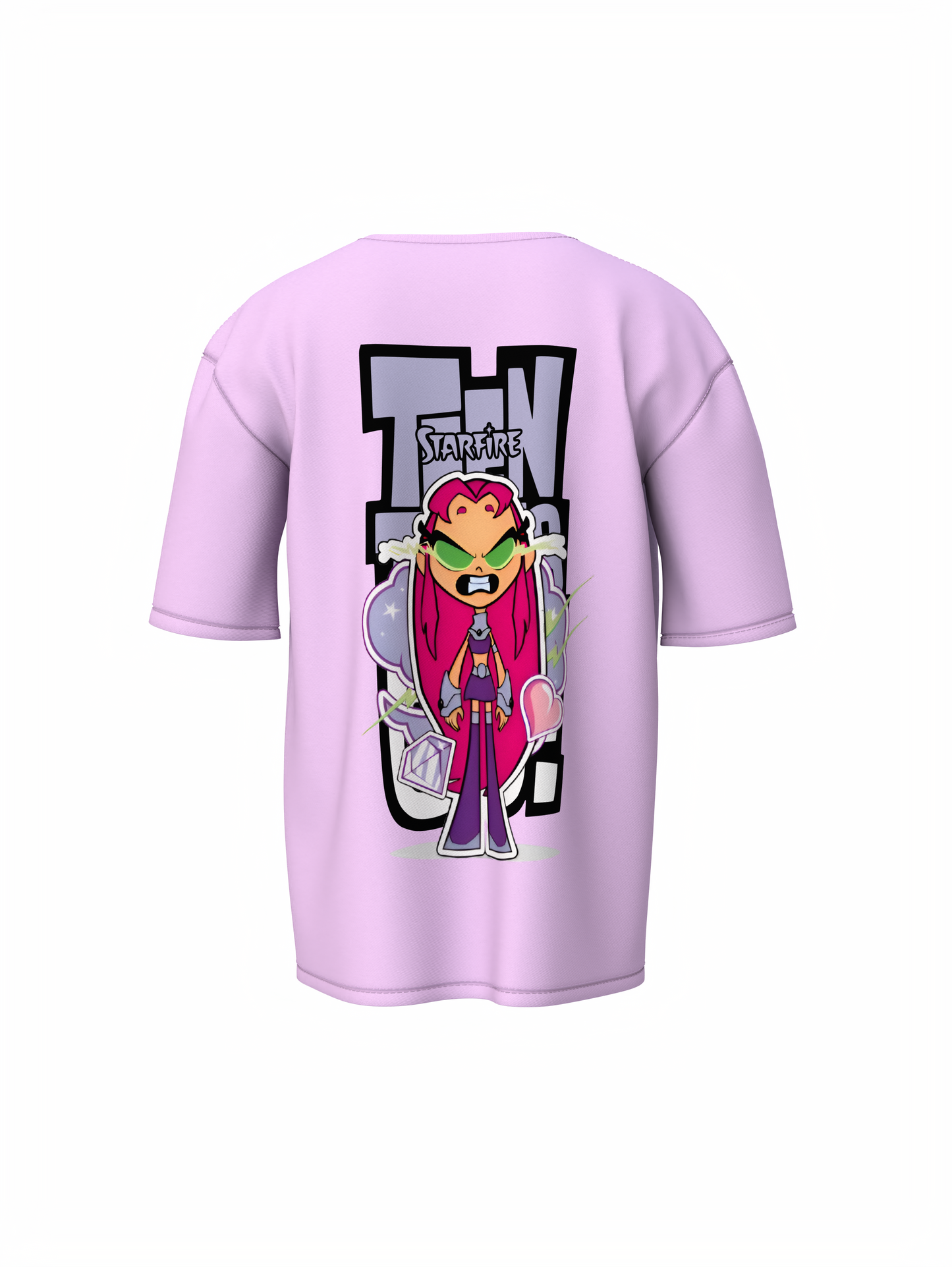 Teen Titans Oversized T-Shirt Cartoon Fans Streetwear Style