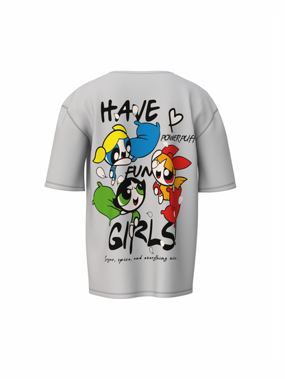 Powerpuff Girls Oversized T-Shirt for Cute Streetwear Tee Wear