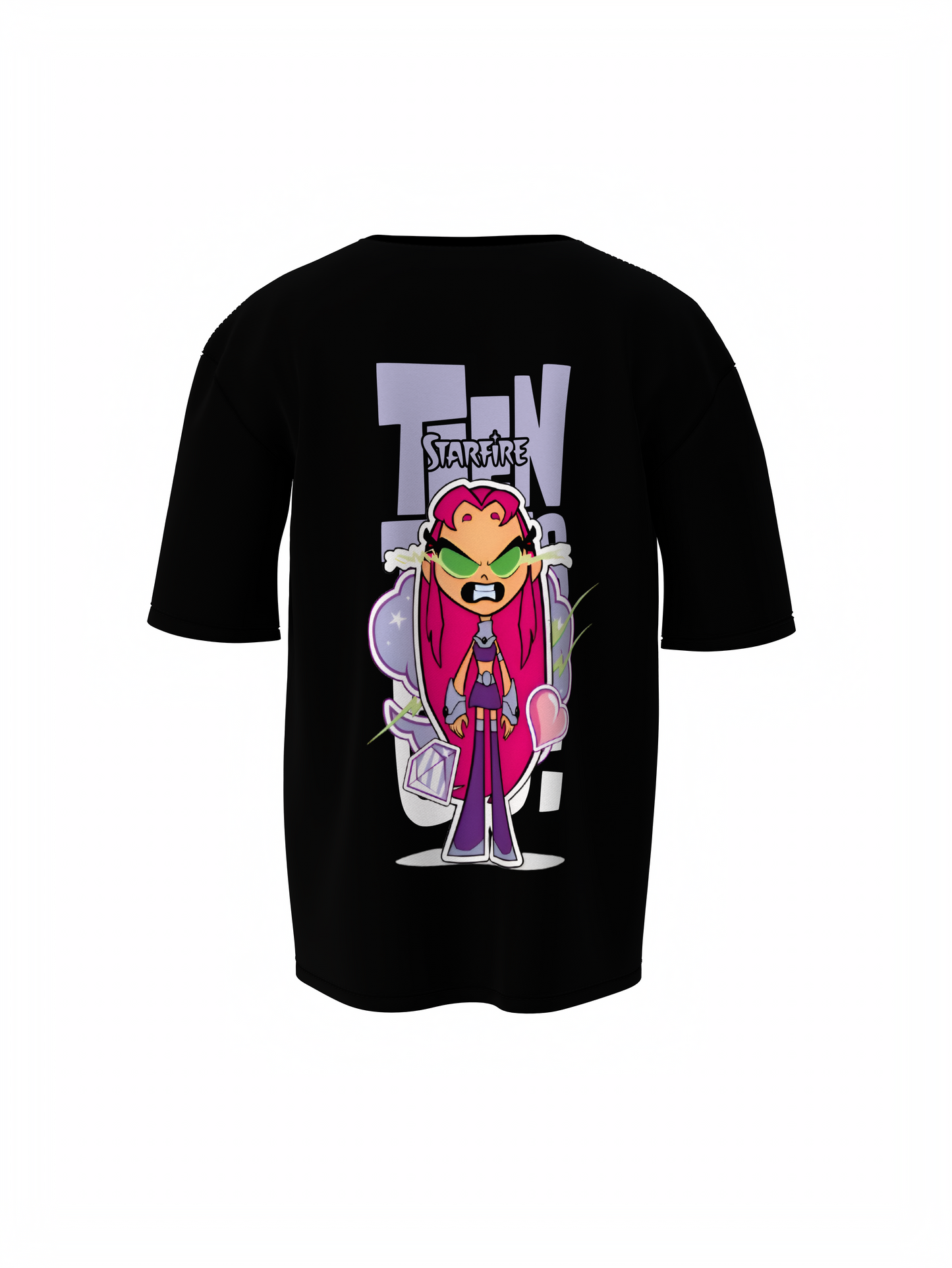 Teen Titans Oversized T-Shirt Cartoon Fans Streetwear Style
