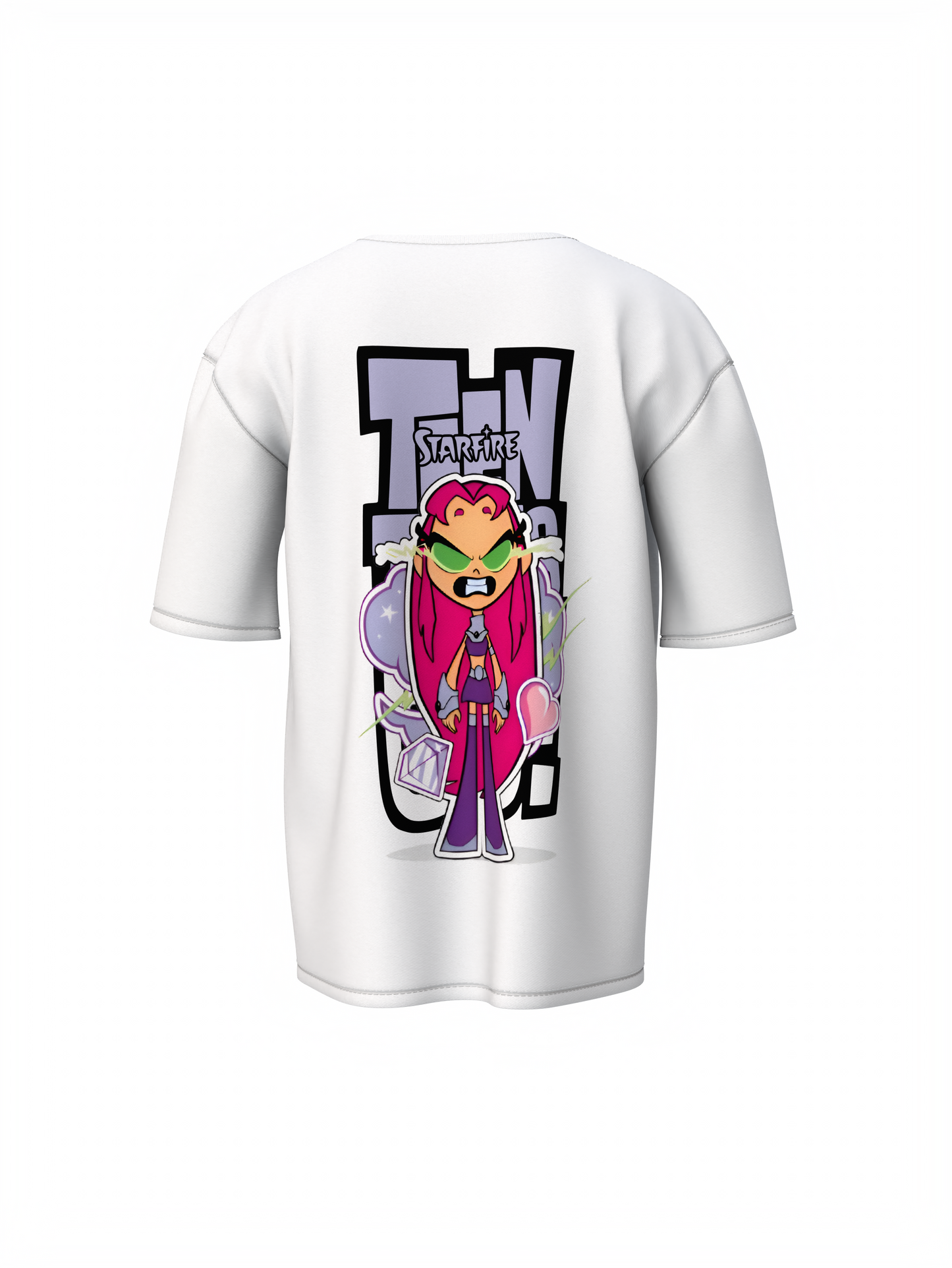 Teen Titans Oversized T-Shirt Cartoon Fans Streetwear Style