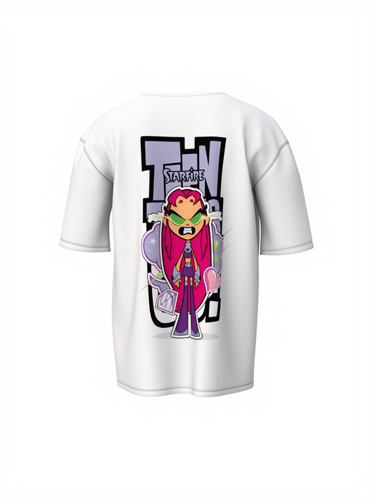 Teen Titans Oversized T-Shirt Cartoon Fans Streetwear Style