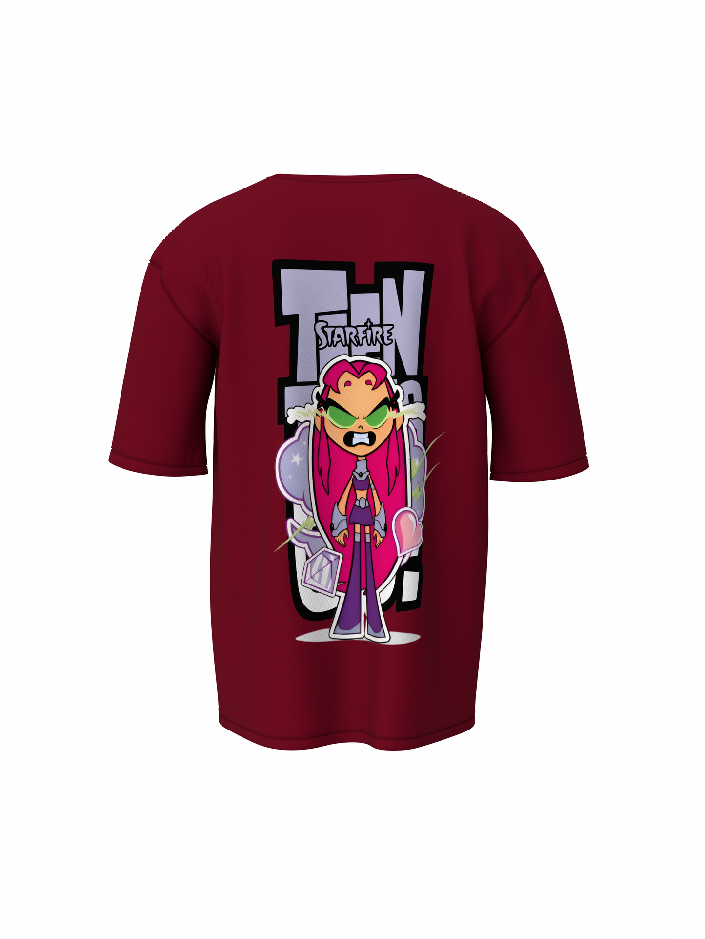 Teen Titans Oversized T-Shirt Cartoon Fans Streetwear Style