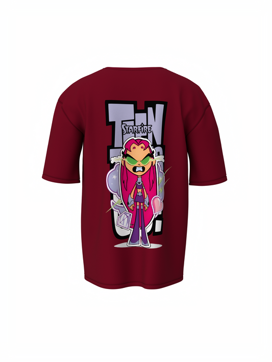 Teen Titans Oversized T-Shirt Cartoon Fans Streetwear Style