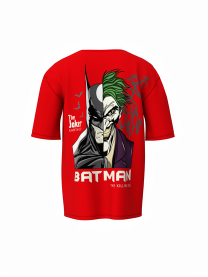 Dark Knight vs Joker Face Oversized T-shirt Comfortable Wear
