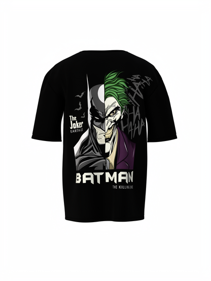 Dark Knight vs Joker Face Oversized T-shirt Comfortable Wear