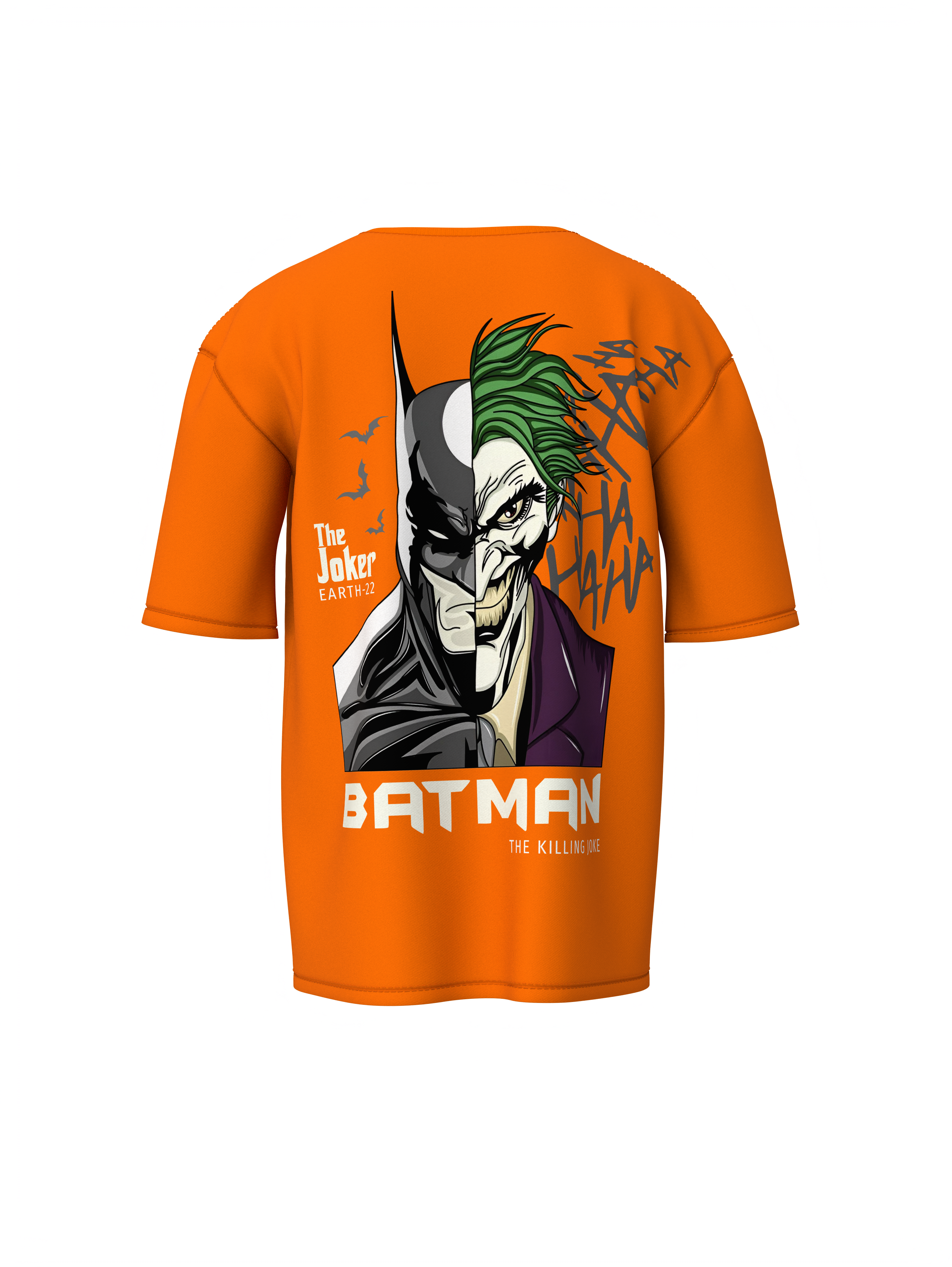 Dark Knight vs Joker Face Oversized  T-shirt