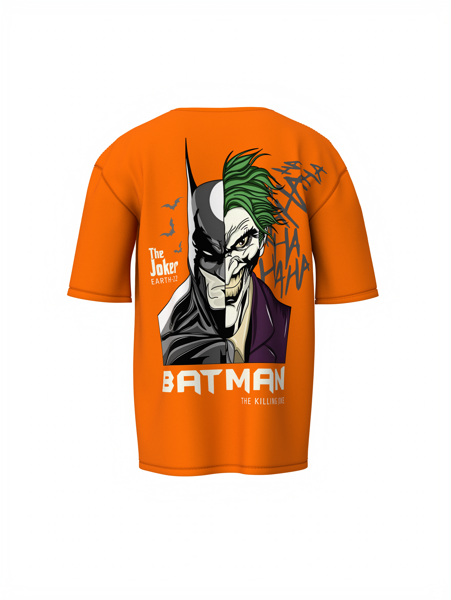 Dark Knight vs Joker Face Oversized T-shirt Comfortable Wear
