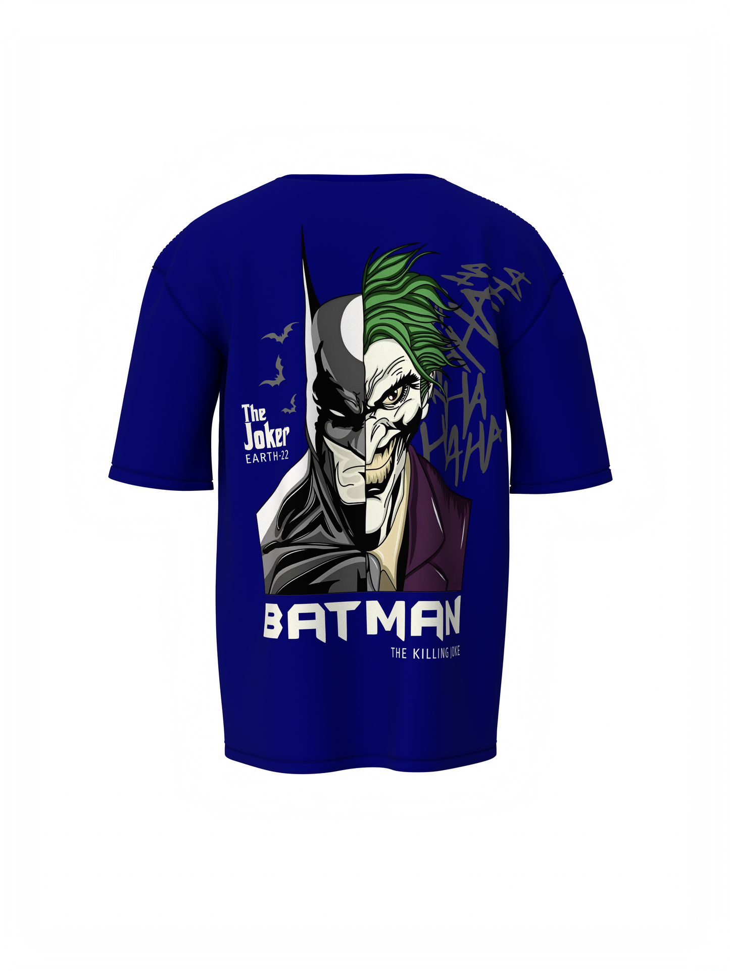 Dark Knight vs Joker Face Oversized T-shirt Comfortable Wear