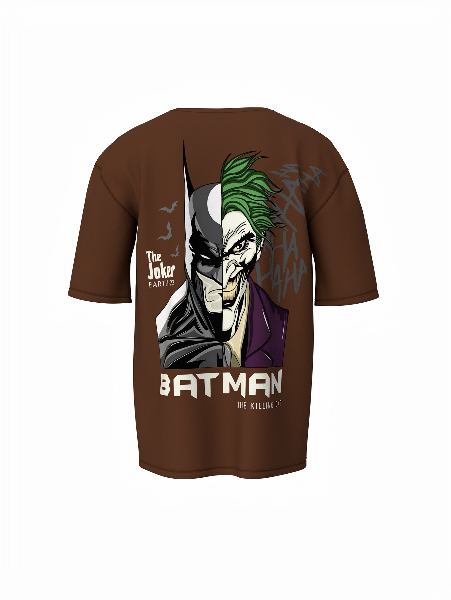 Dark Knight vs Joker Face Oversized T-shirt Comfortable Wear