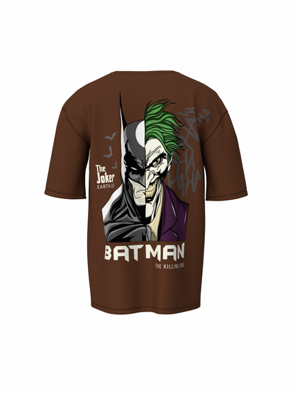 Dark Knight vs Joker Face Oversized T-shirt Comfortable Wear