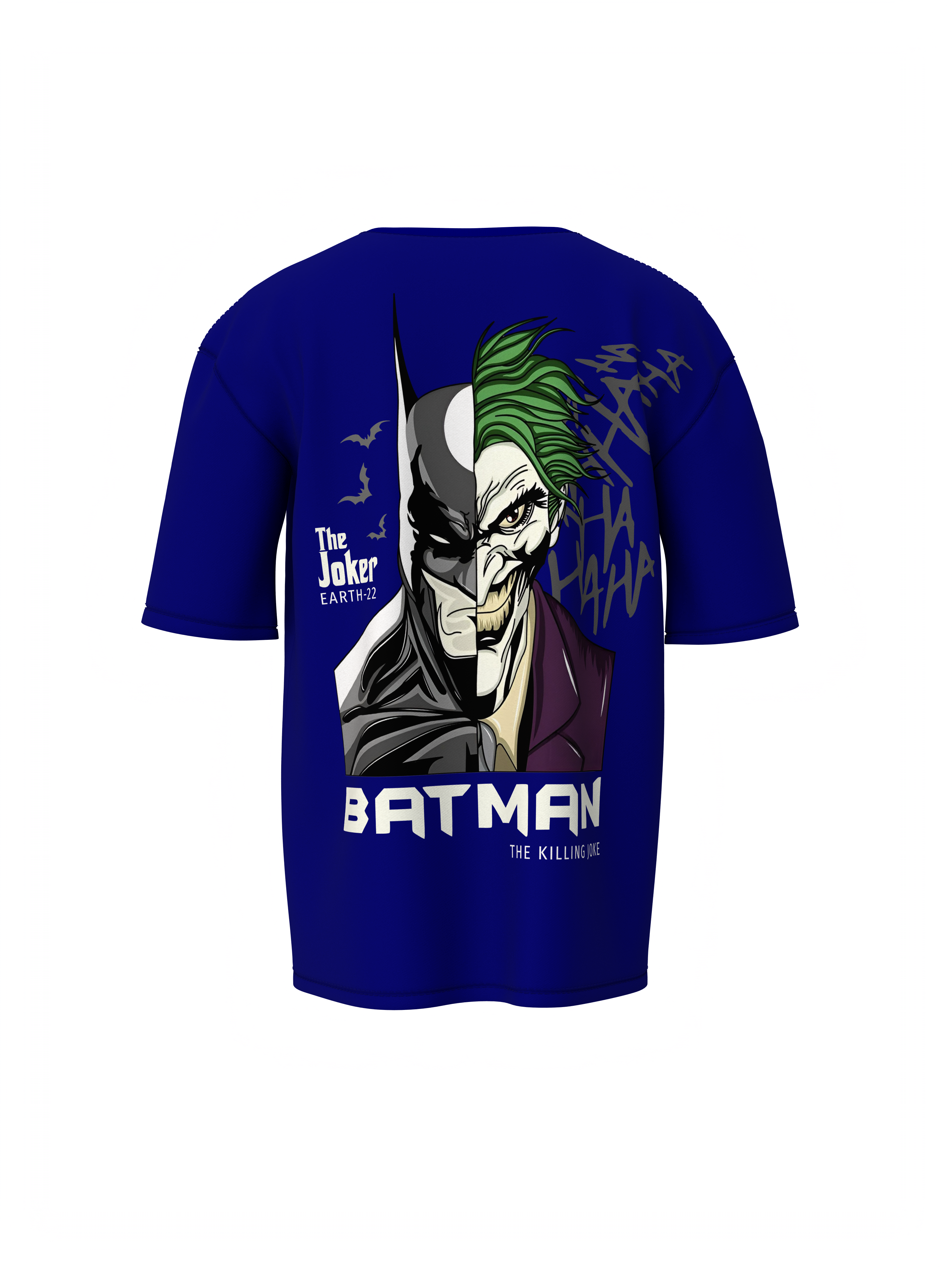 Dark Knight vs Joker Face Oversized  T-shirt