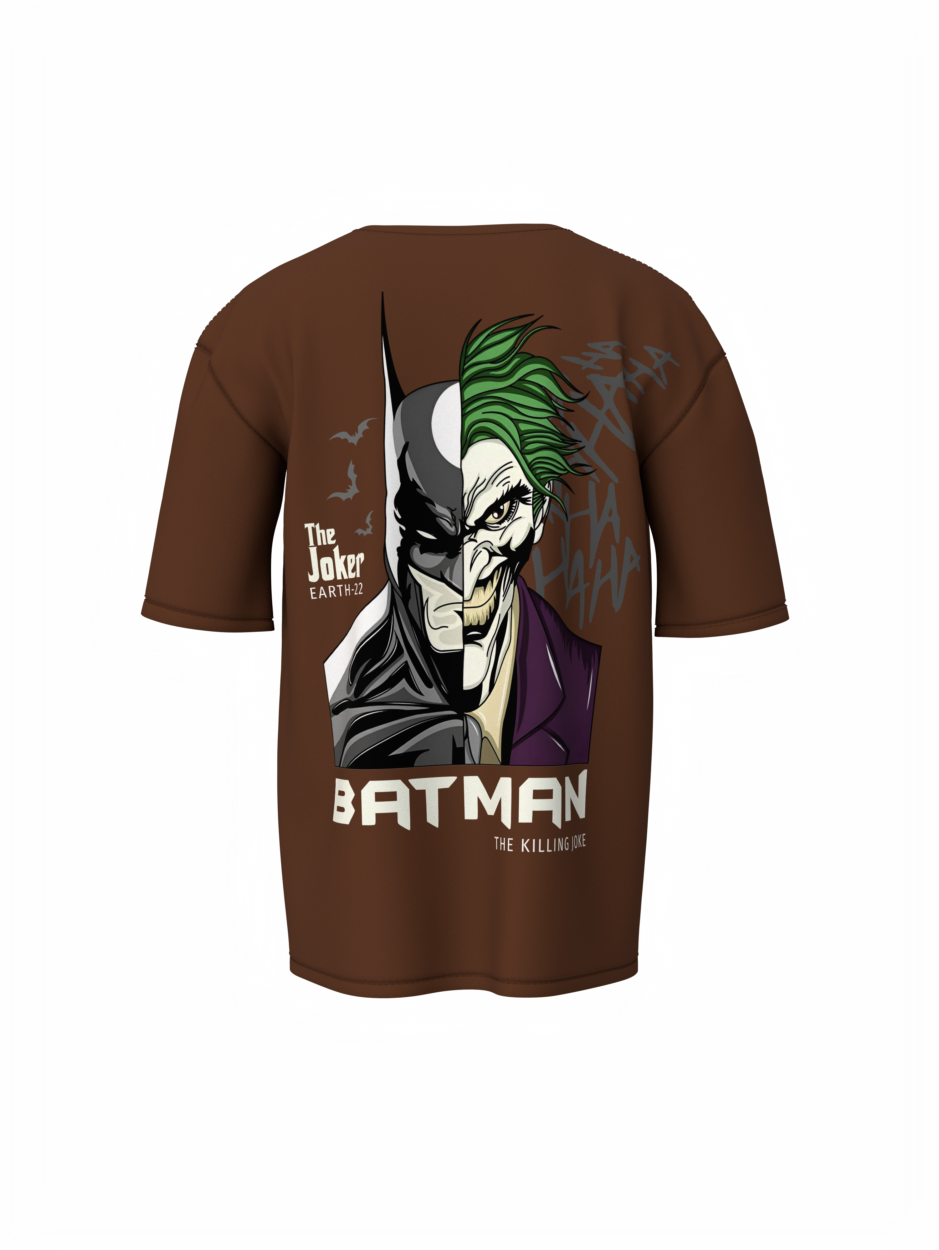 Dark Knight vs Joker Face Oversized  T-shirt