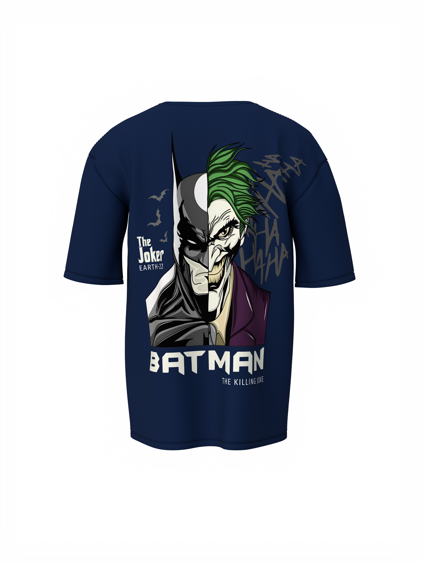 Dark Knight vs Joker Face Oversized T-shirt Comfortable Wear
