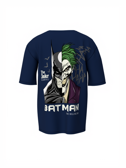 Dark Knight vs Joker Face Oversized T-shirt Comfortable Wear