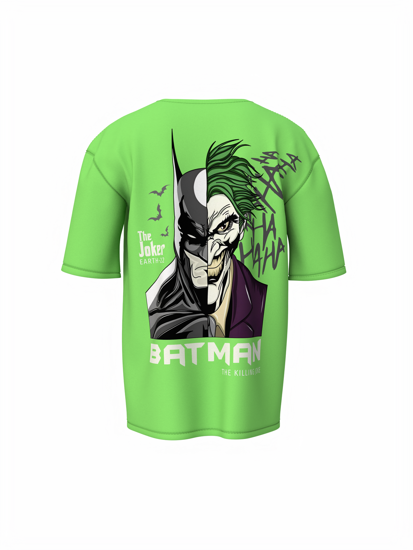 Dark Knight vs Joker Face Oversized T-shirt Comfortable Wear