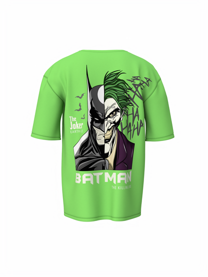 Dark Knight vs Joker Face Oversized T-shirt Comfortable Wear