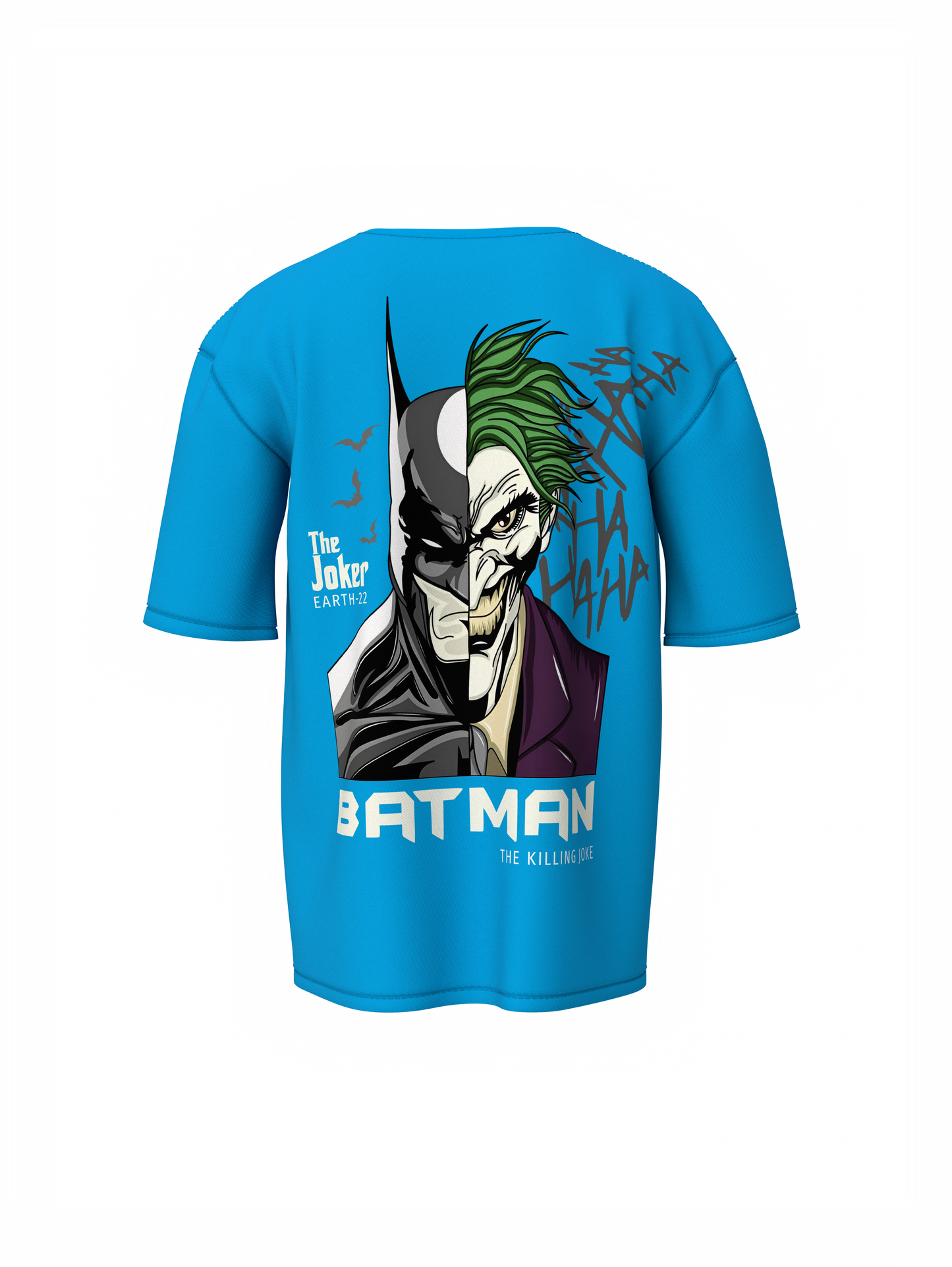 Dark Knight vs Joker Face Oversized T-shirt Comfortable Wear