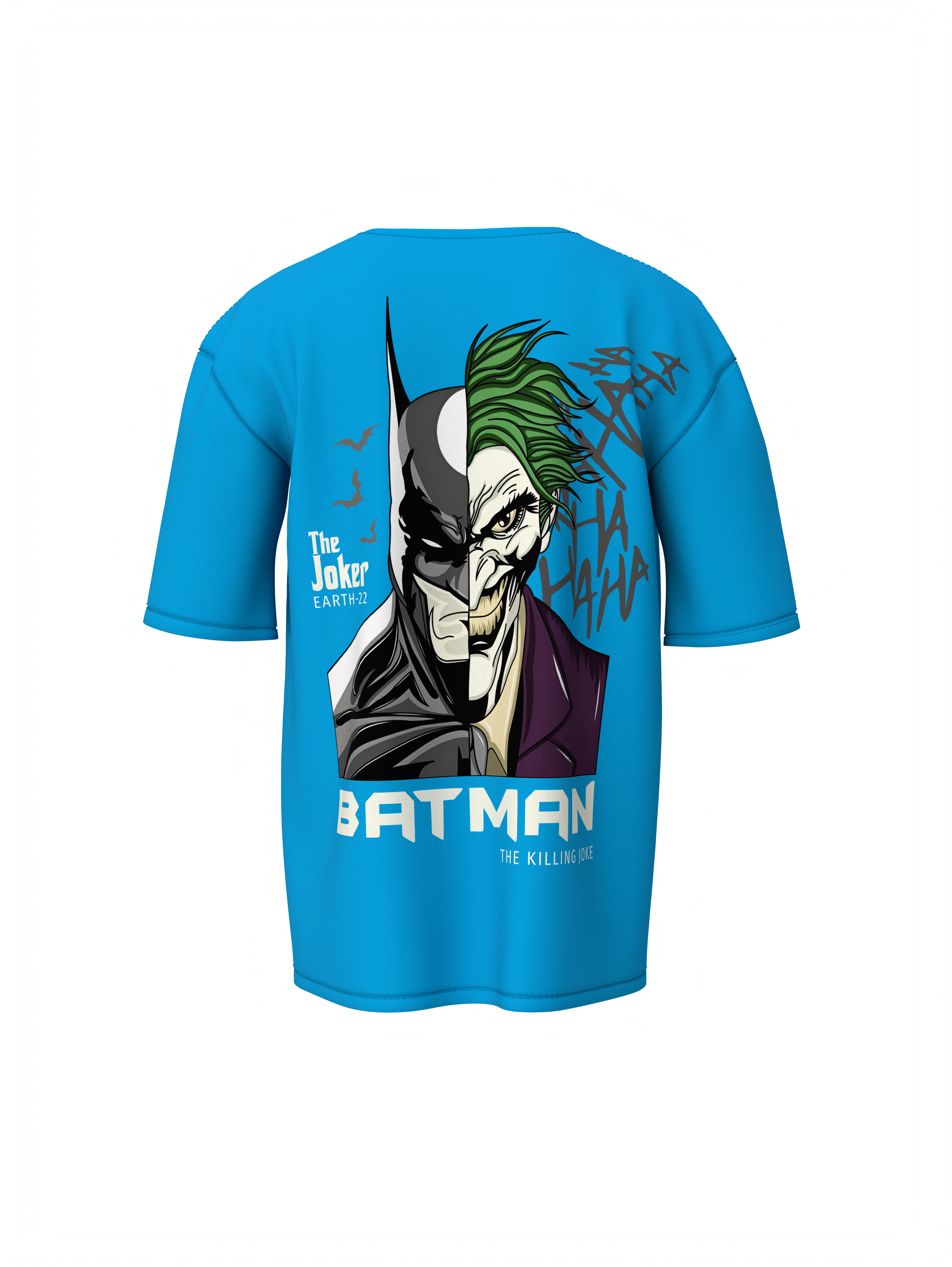 Dark Knight vs Joker Face Oversized  T-shirt