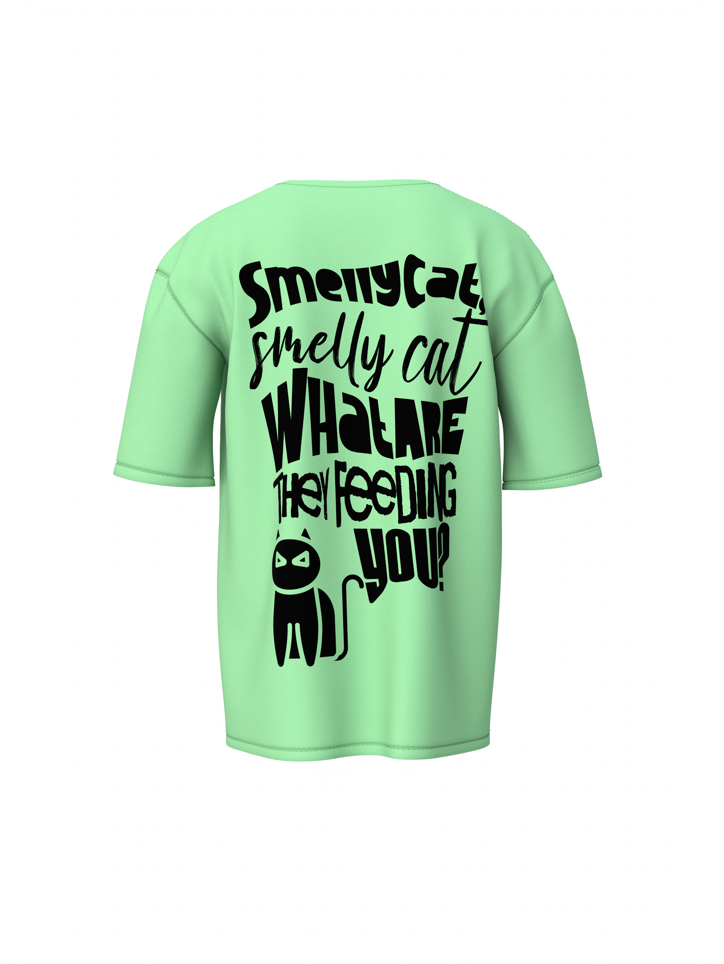 Smelly Cat Oversized T-Shirt for Funny Streetwear Style Now