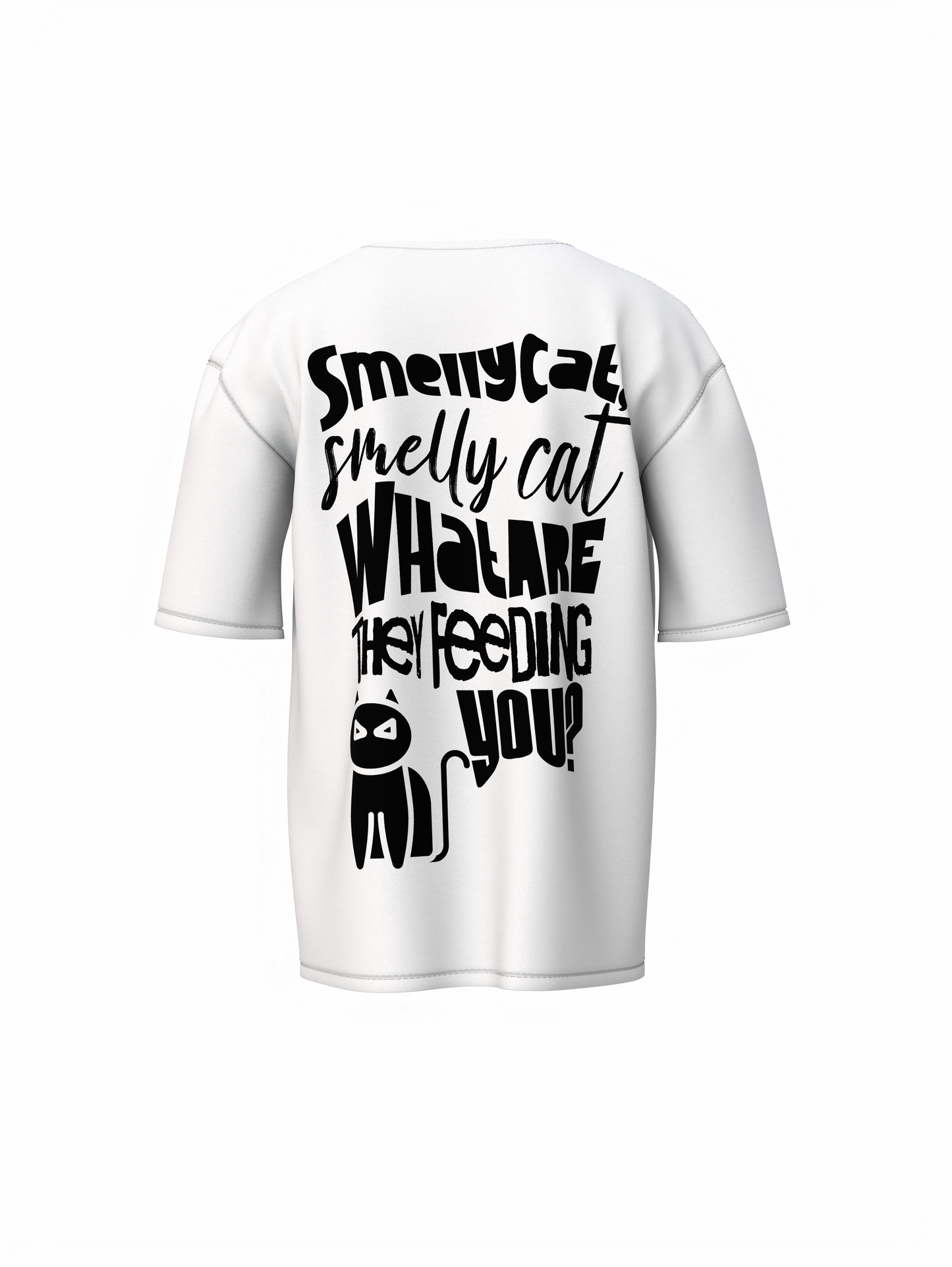 Smelly Cat Oversized T-Shirt for Funny Streetwear Style Now