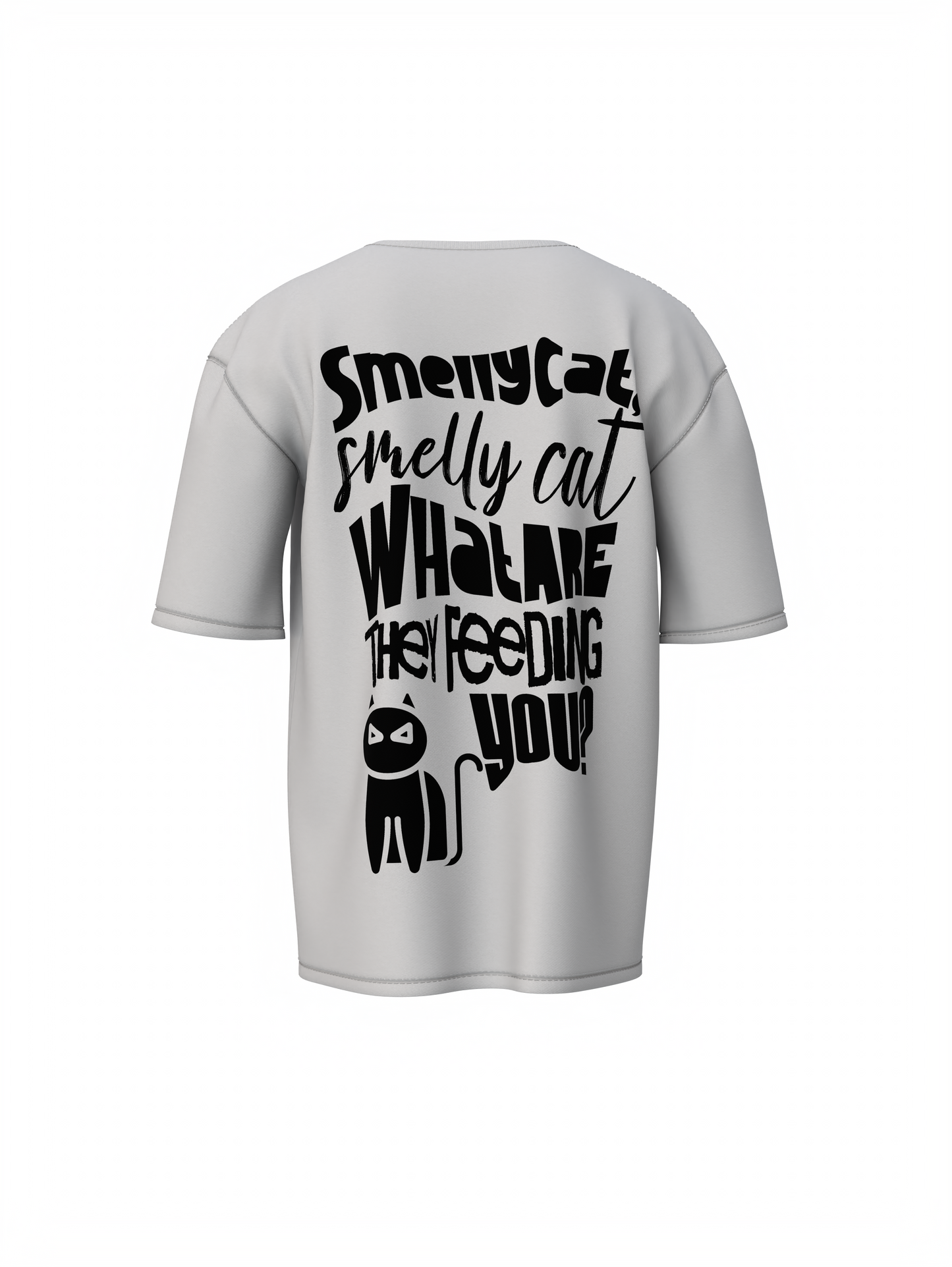 Smelly Cat Oversized T-Shirt for Funny Streetwear Style Now