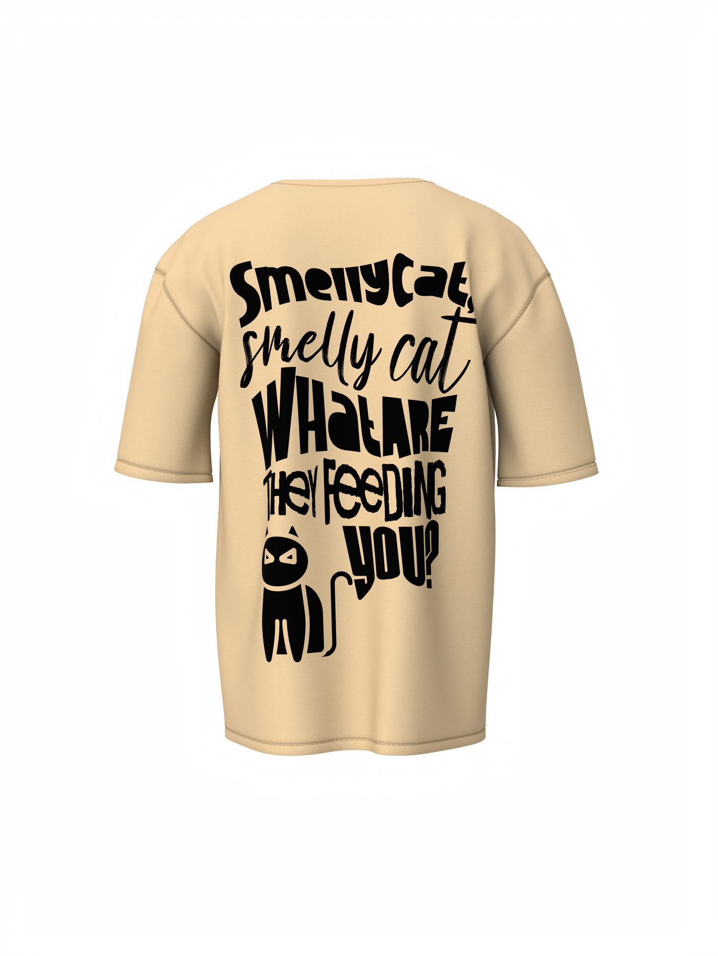 Smelly Cat Oversized T-Shirt for Funny Streetwear Style Now