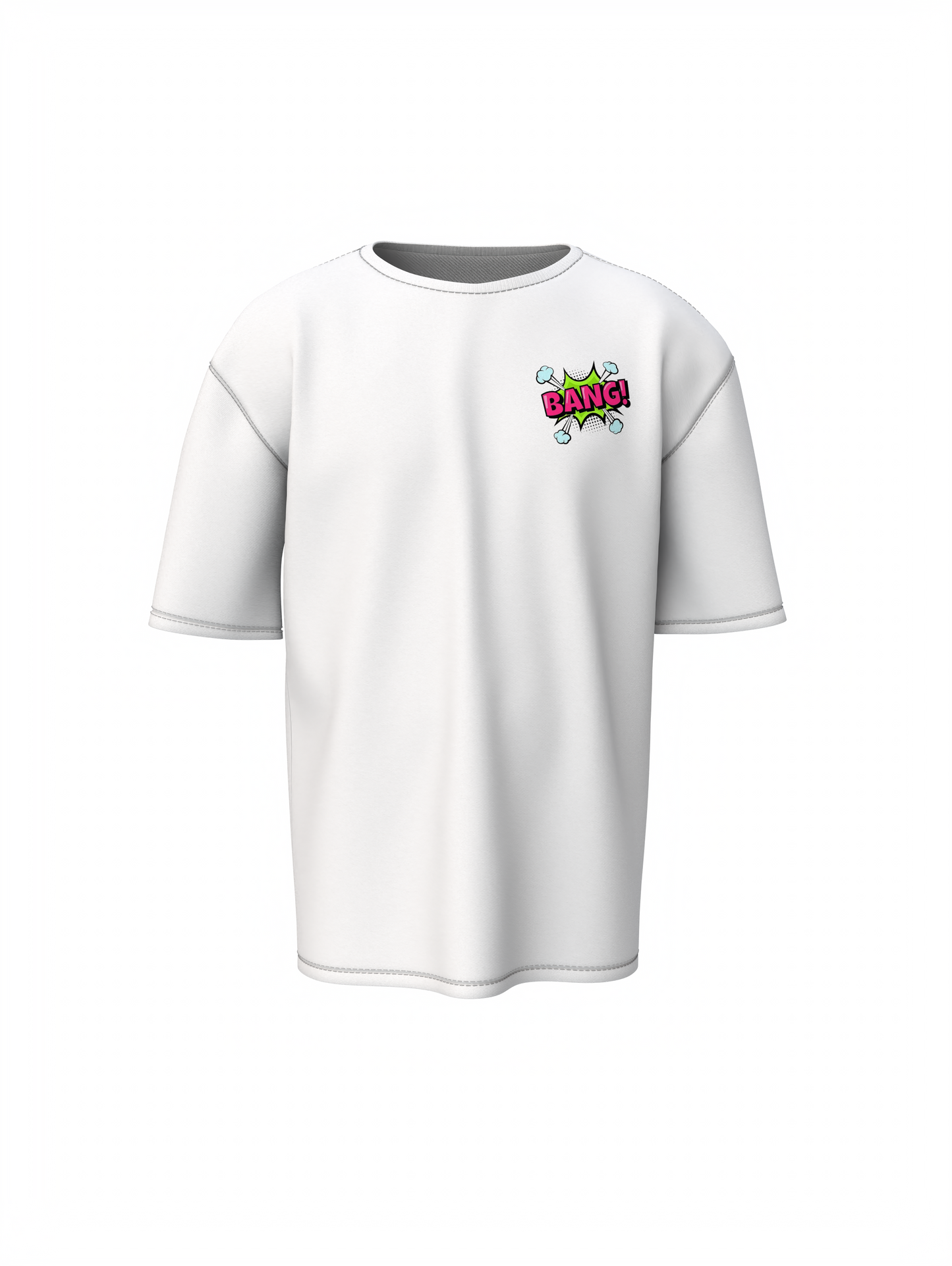 Taz Bang Oversized T-Shirt Fun Cartoon Streetwear Style Tee