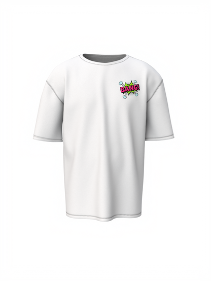 Taz Bang Oversized T-Shirt Fun Cartoon Streetwear Style Tee