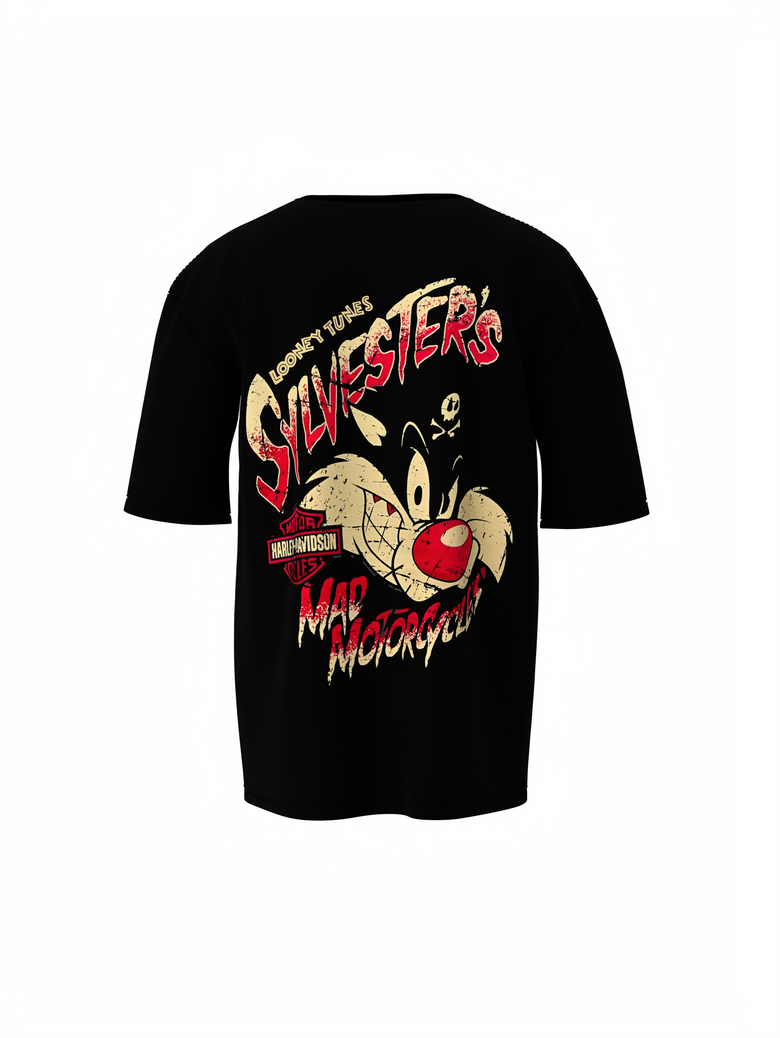 Mad Motorcycles Oversized T-Shirt Bold Biker Streetwear