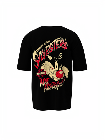 Mad Motorcycles Oversized T-Shirt Bold Biker Streetwear