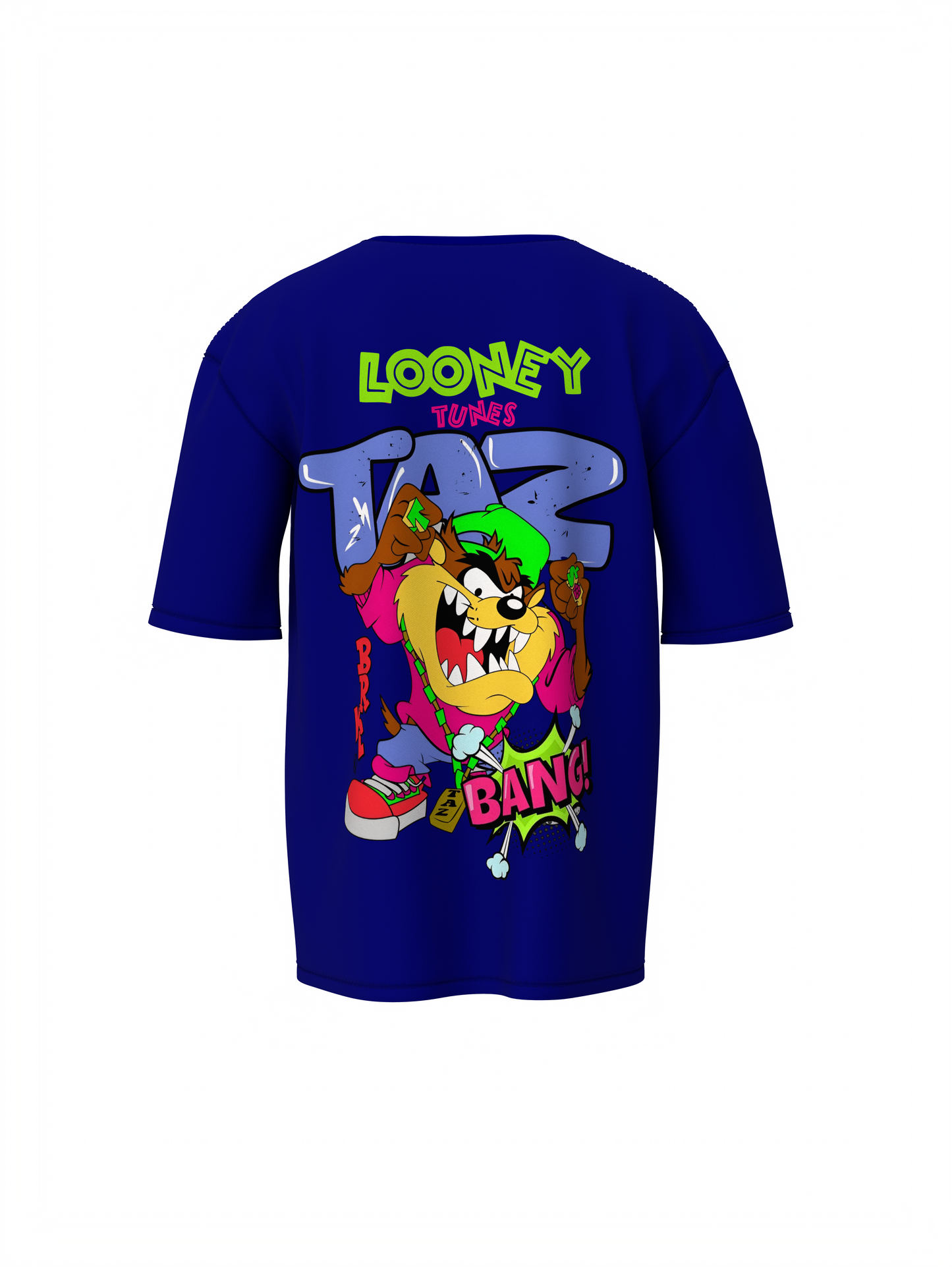 Taz Bang Oversized T-Shirt Fun Cartoon Streetwear Style Tee