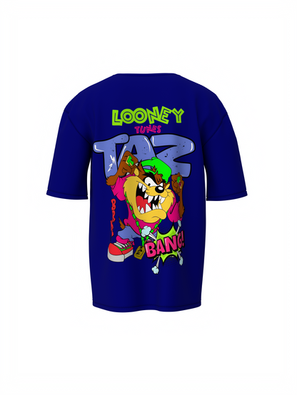 Taz Bang Oversized T-Shirt Fun Cartoon Streetwear Style Tee