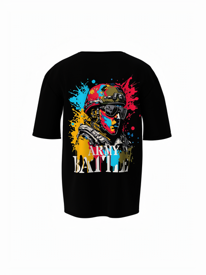 Army Battle Oversized T-Shirt