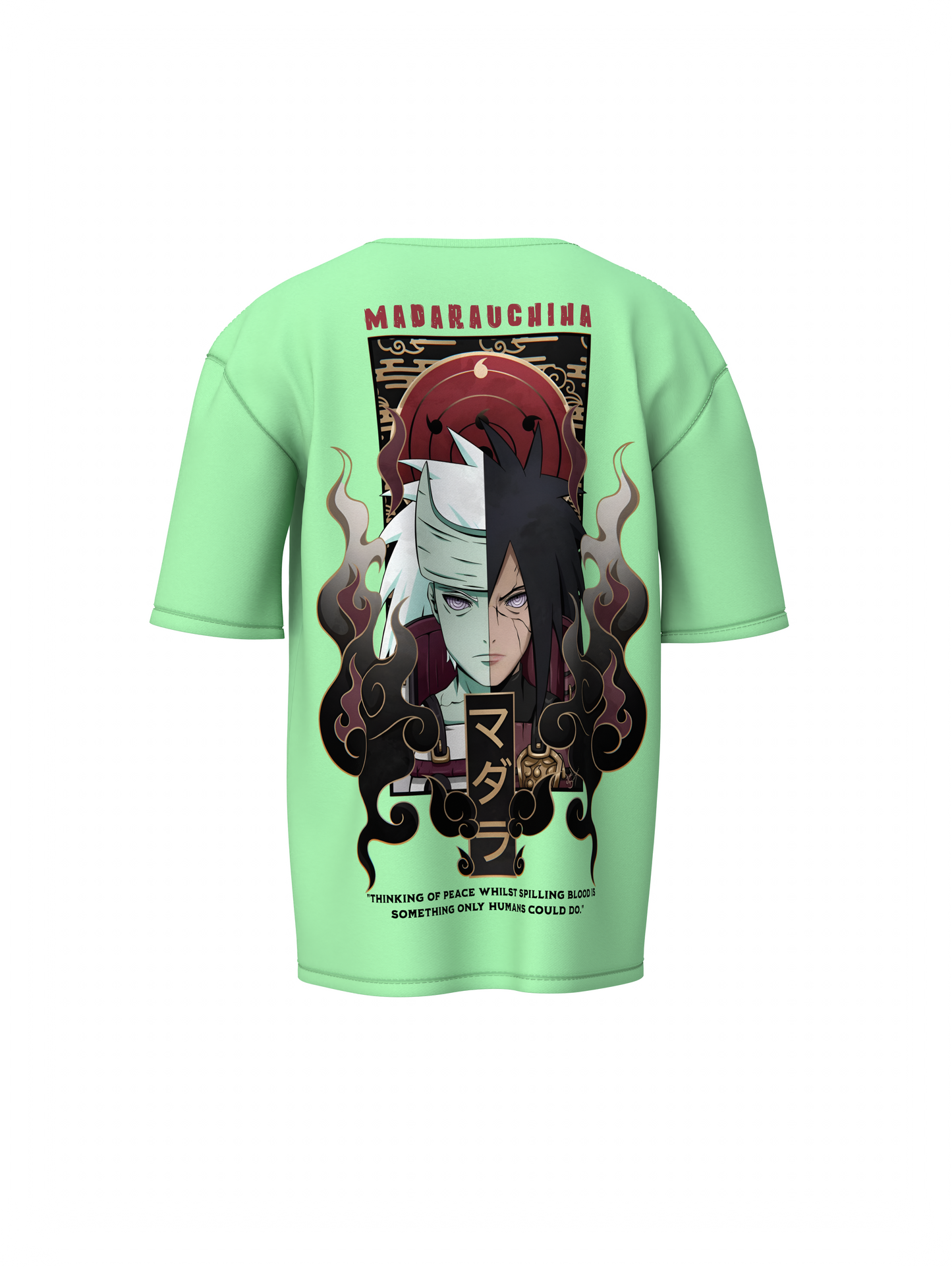 Madara Yin & Yang Oversized T-Shirt – Anime Graphic Tee