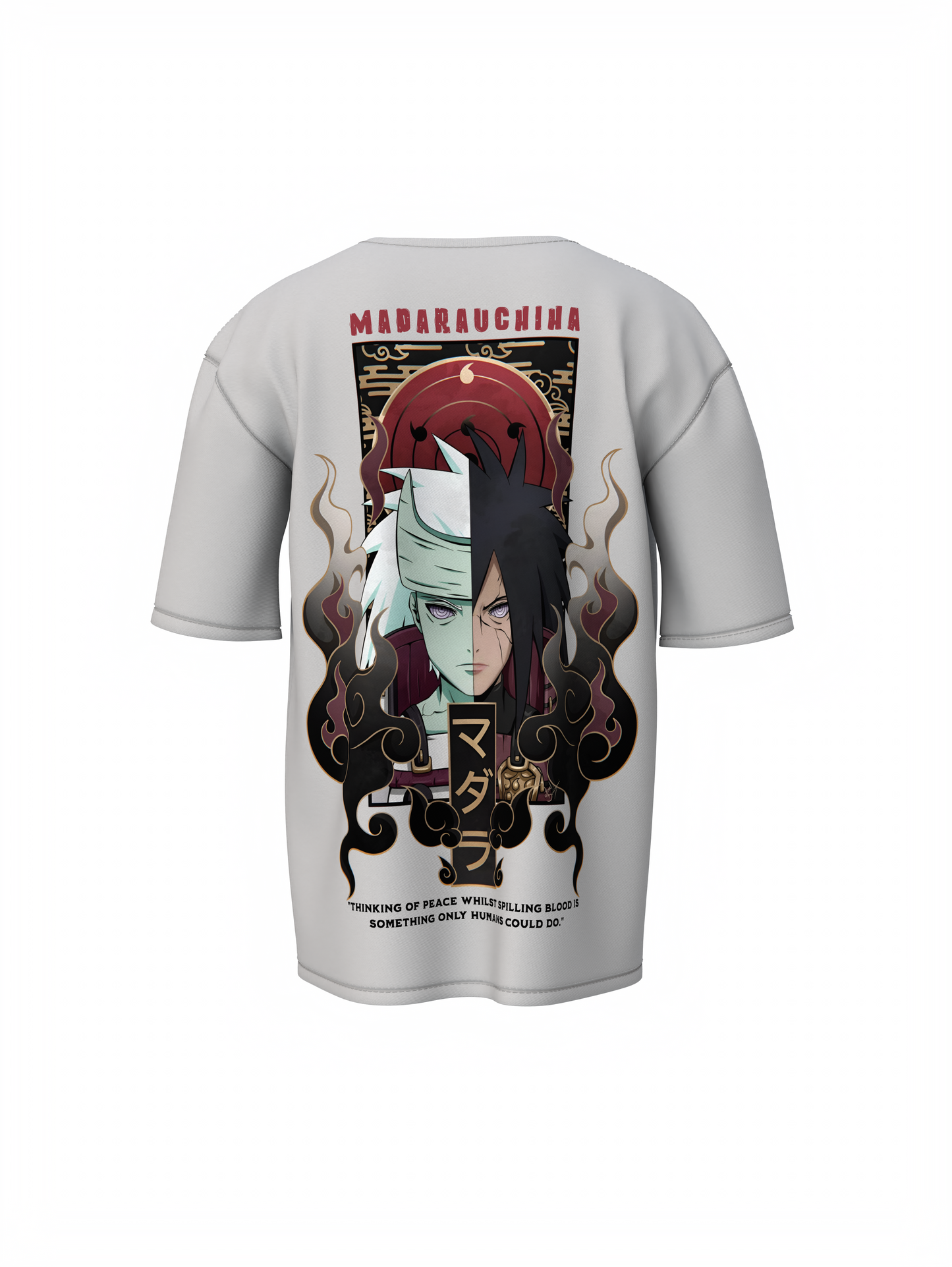 Madara Yin & Yang Oversized T-Shirt – Anime Graphic Tee