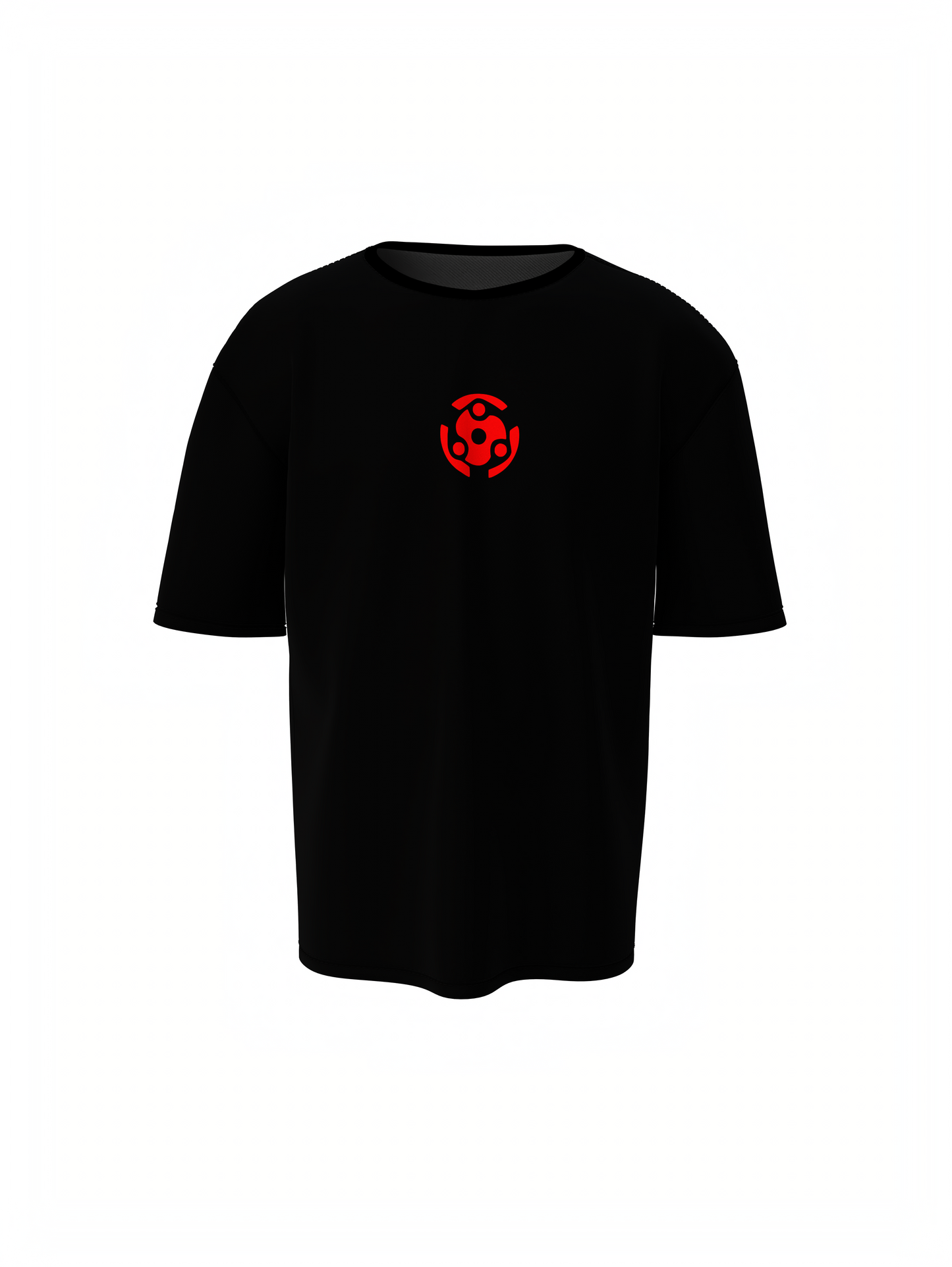 Oversized T-Shirt Rage of Madara Black Graphic Casual Wear