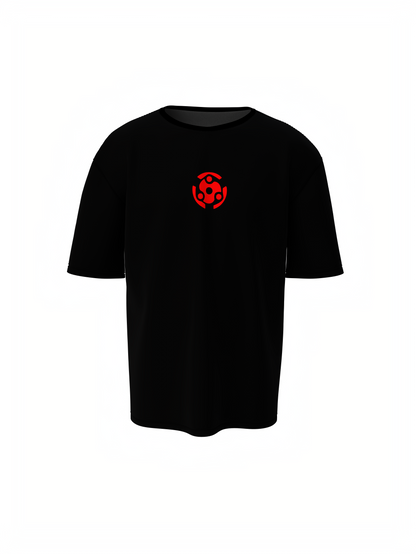 Oversized T-Shirt Rage of Madara Black Graphic Casual Wear