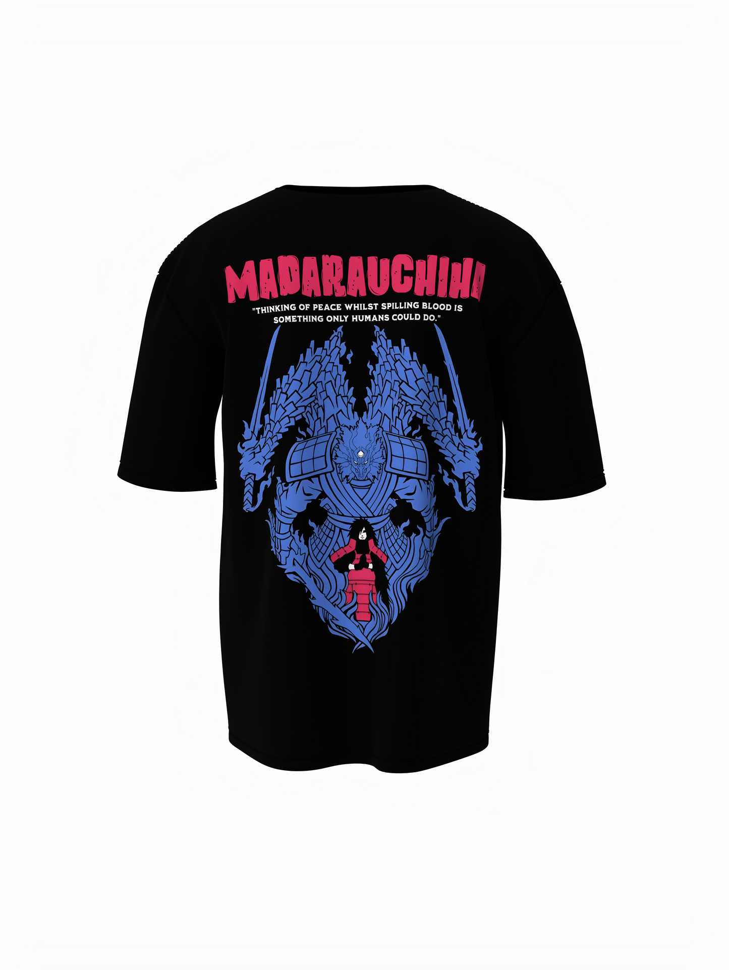 Wrath of Susanoo Black Oversized T-Shirt for Anime Streetwear